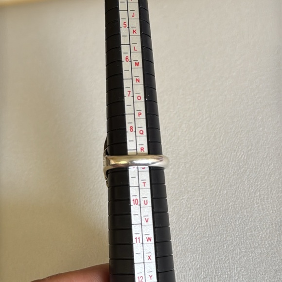 Navajo Handmade vintage Silver and Turquoise Inlay Ring size 9 - Picture 8 of 14